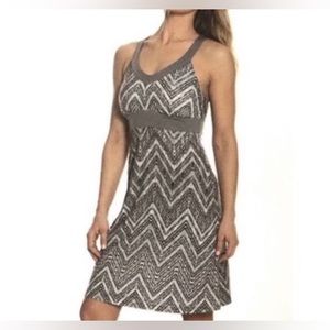 ZeroXposur Voyage stretch Dress Gray White Racerback Women’s, size XL